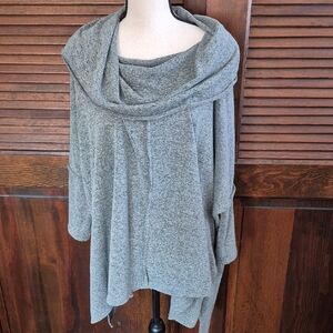 Easel Green Cowl Neck Sweater